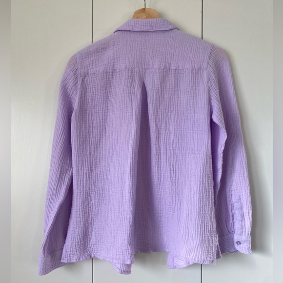 Calvin Klein lavender button up shirts - Picture 2 of 3